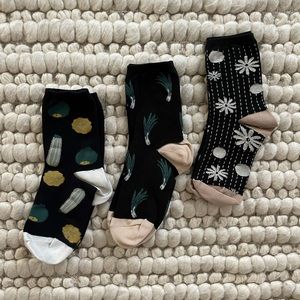 HANSEL FROM BASEL cotton cute print socks